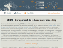 Tablet Screenshot of clustermodelling.com